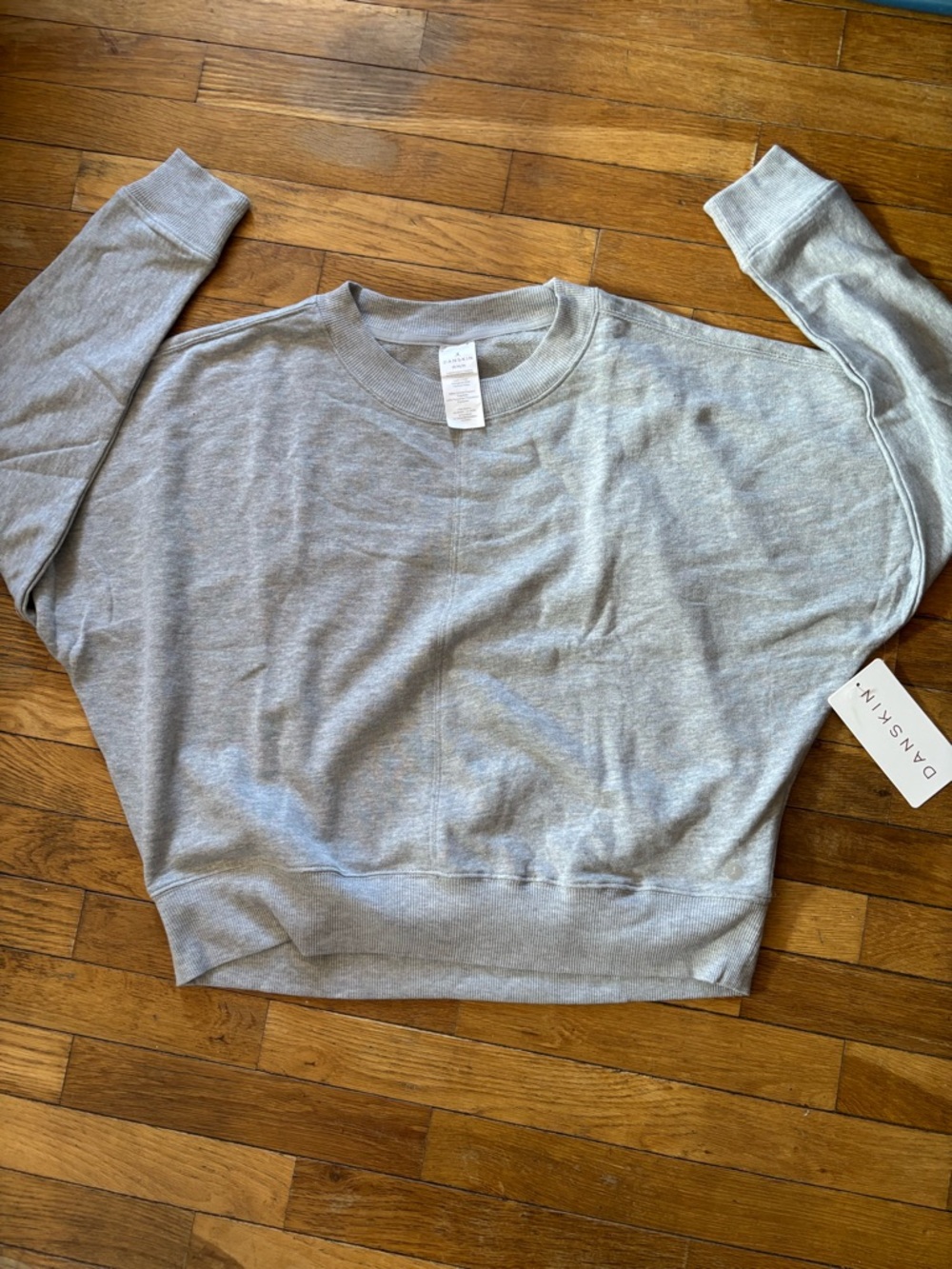 BNWT by Dansk Light Gray Crewneck Sweater